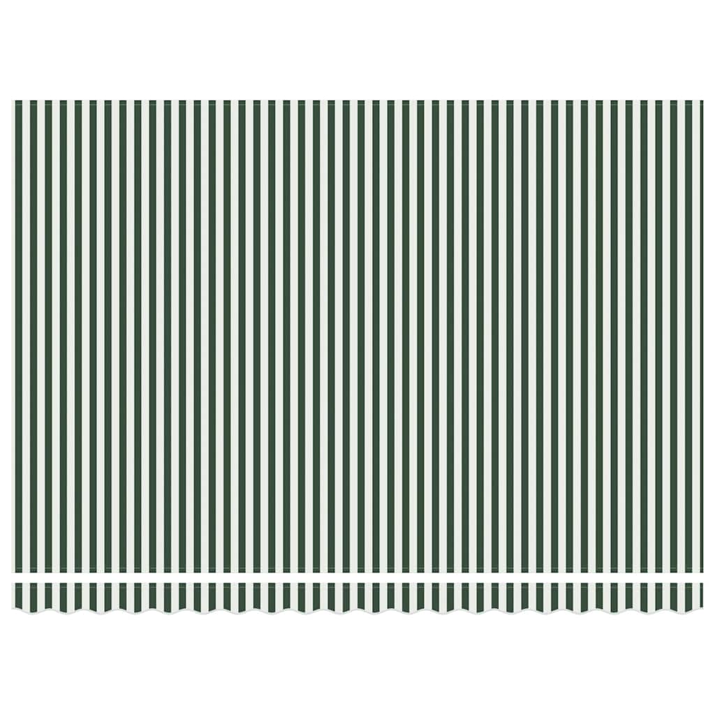 Markisenersatzstoff Grün und Weiß 430 x 345 cm Polyester