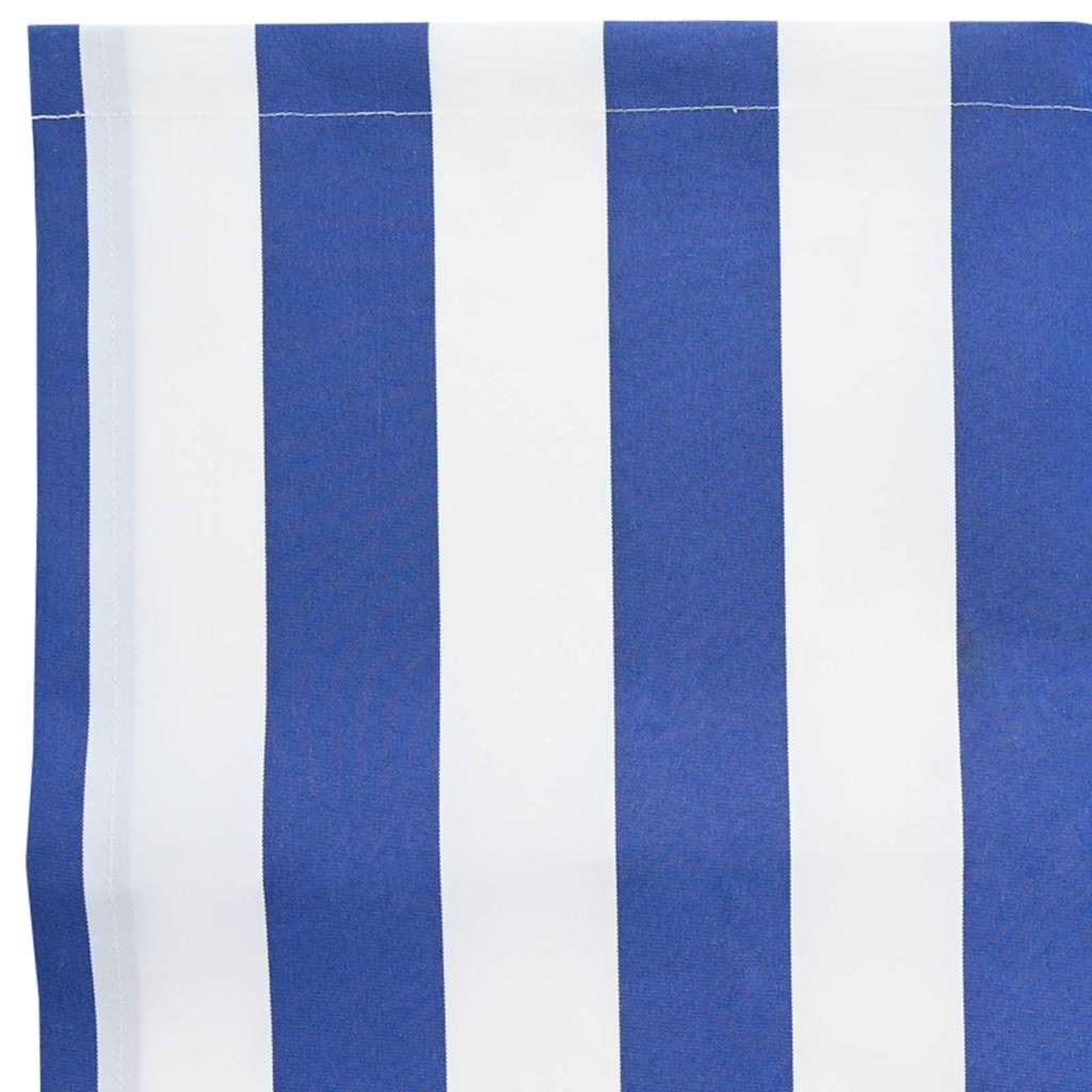Markisenschürzen-Ersatz Blau und Weiß 230 x 20 cm Polyester