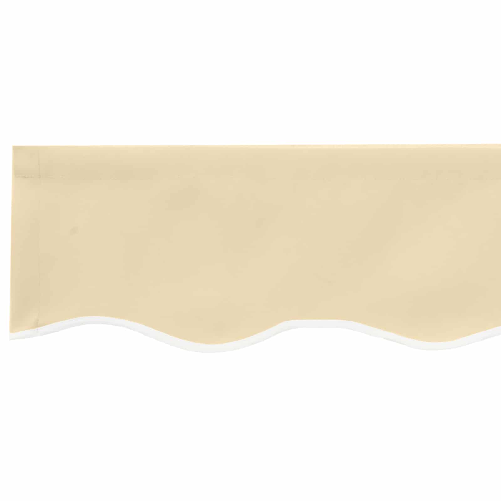 Ersatzvolant für Markise für 2,5 m Creme Polyester
