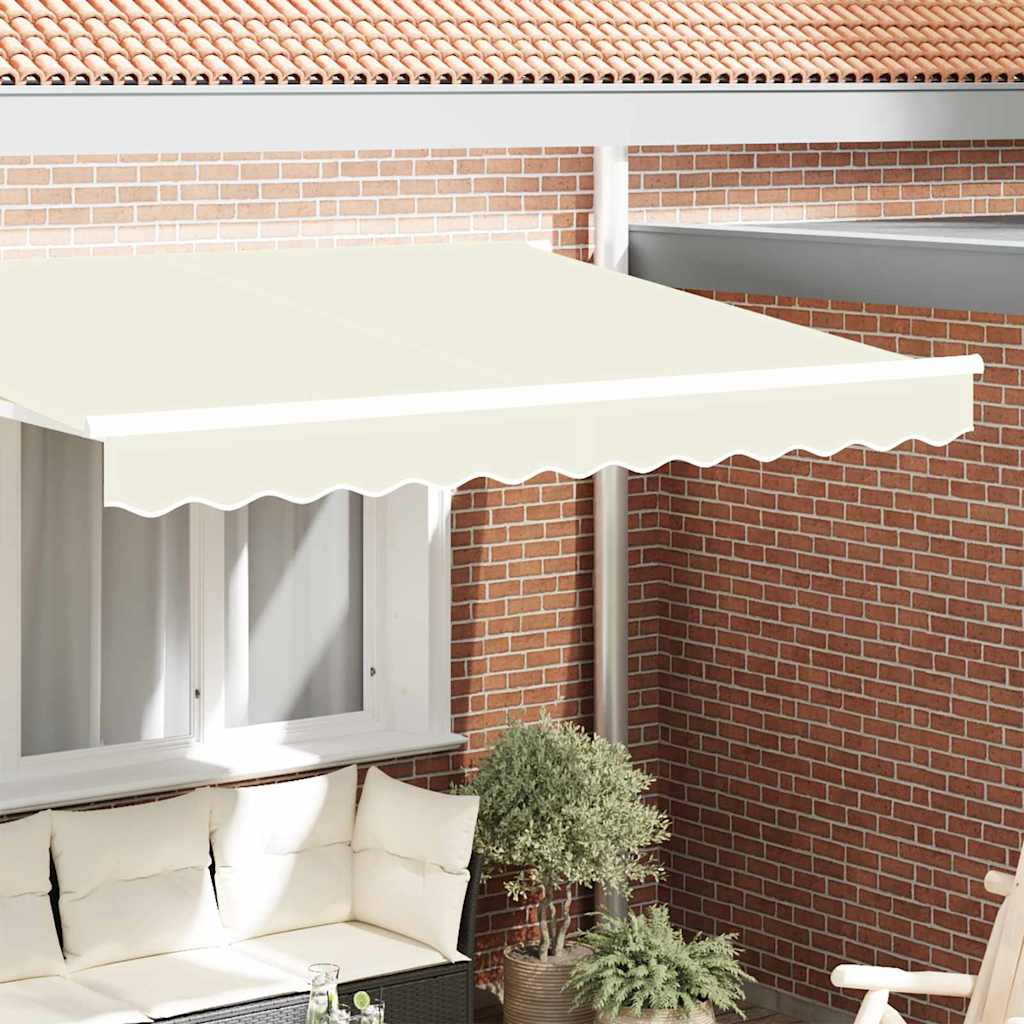 Markisenschürzen-Ersatz Creme Streifen 230 x 20 cm Polyester