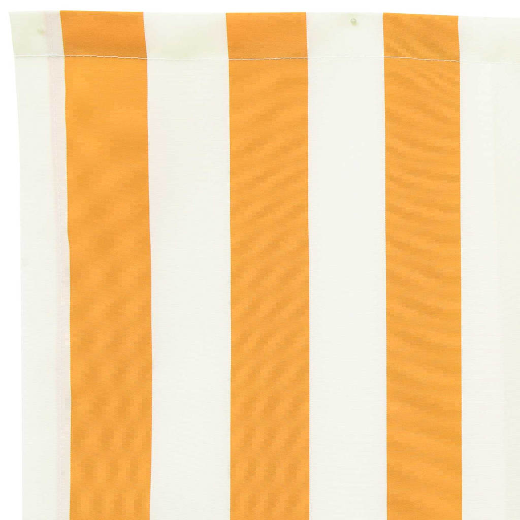 Markisenschürzen-Ersatz Gelb und Weiß 230 x 20 cm Polyester