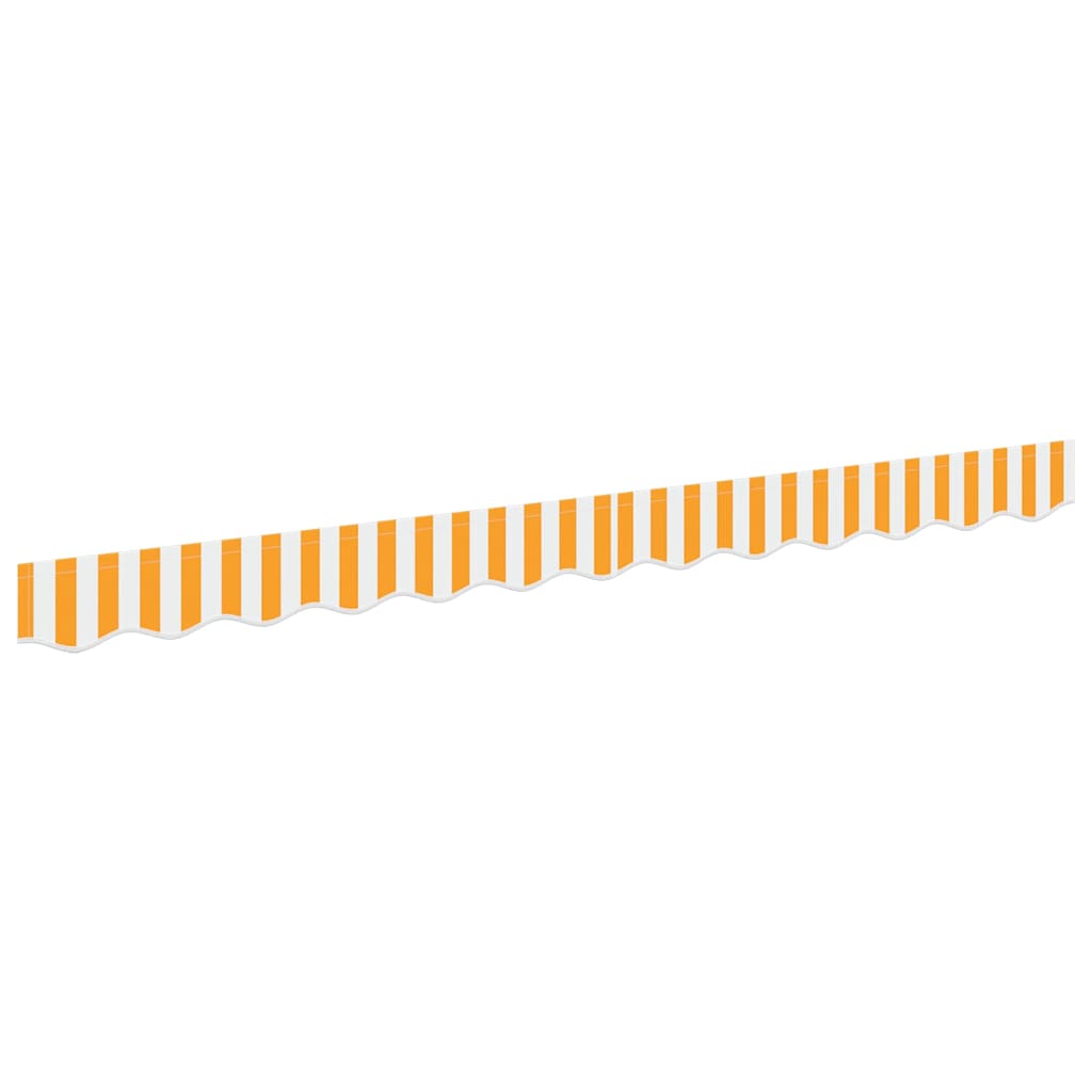 Markisenschürzen-Ersatz Gelb und Weiß 230 x 20 cm Polyester