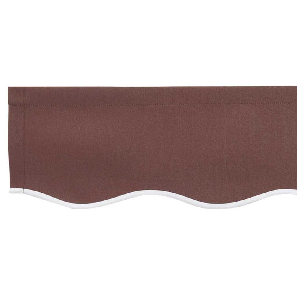 Markisenschürzen-Ersatz Braun gestreift 230 x 20 cm Polyester