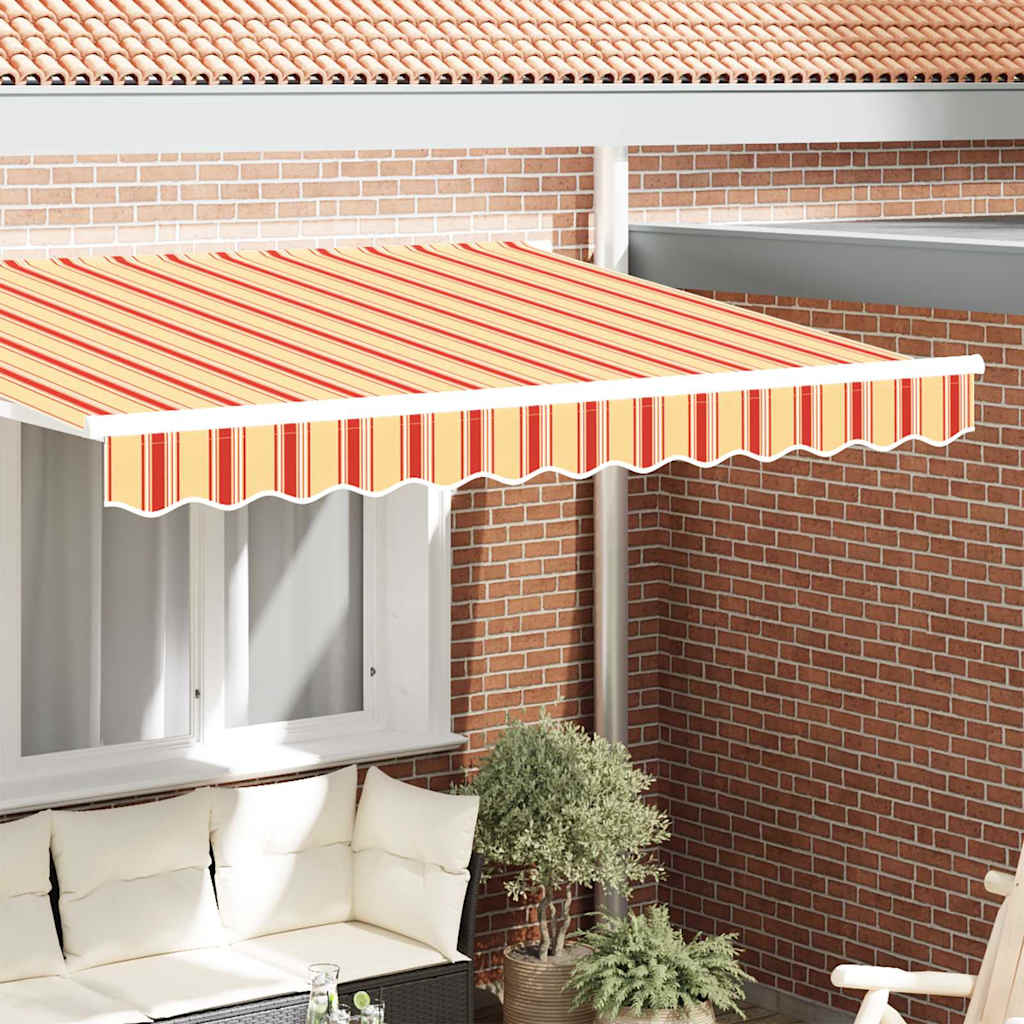 Markisenschürzen-Ersatz Gelb und Orange 230 x 20 cm Polyester