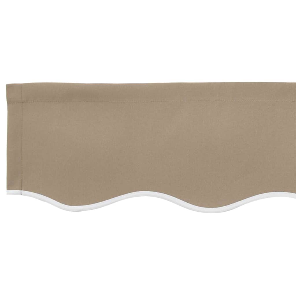 Markisenschürzen-Ersatz Beige 380 x 20 cm Polyester