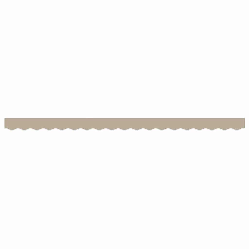 Markisenschürzen-Ersatz Beige 380 x 20 cm Polyester