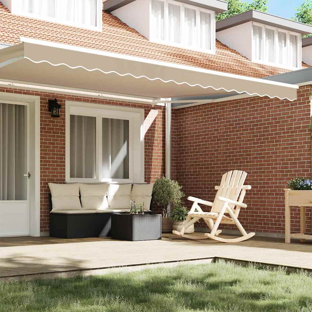 Markisenschürzen-Ersatz Beige 430 x 20 cm Polyester