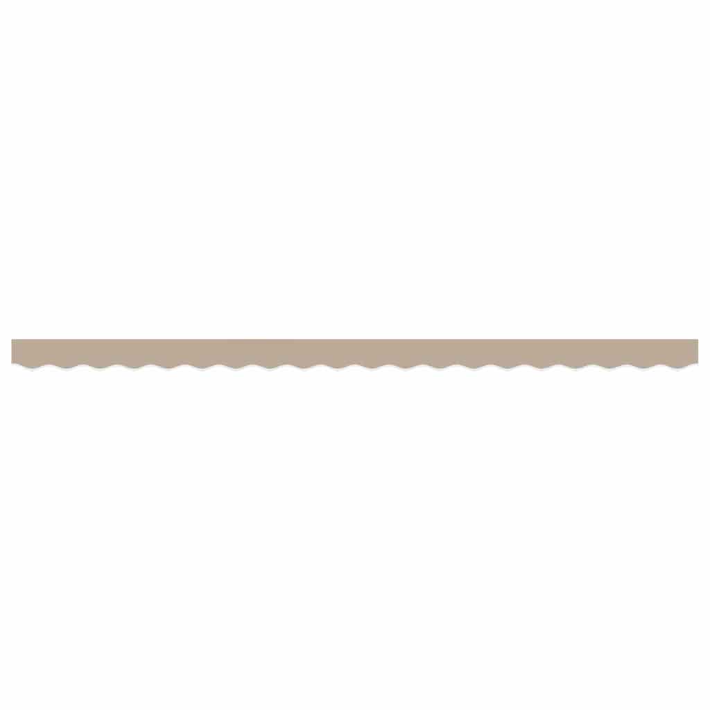Markisenschürzen-Ersatz Beige 430 x 20 cm Polyester