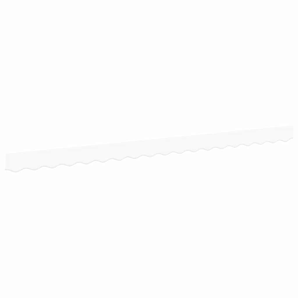 Markisenschürzen-Ersatz Weiß 380 x 20 cm Polyester