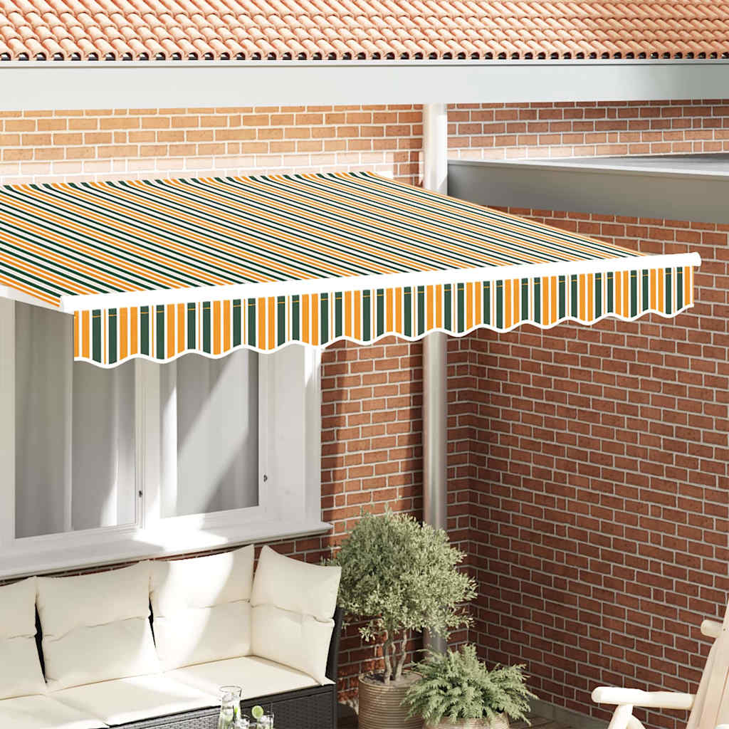 Markisenschürzen-Ersatz Grün und Gelb 280 x 20 cm Polyester