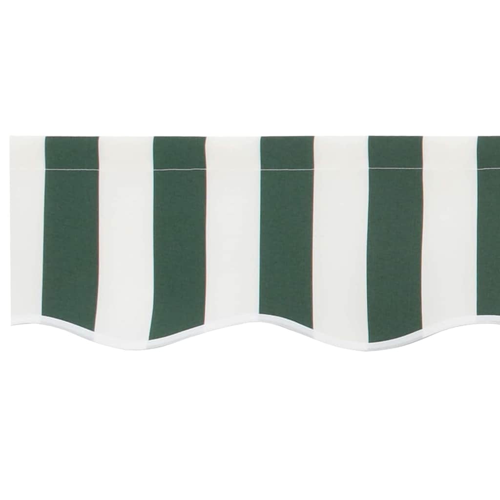 Markisenschürzen-Ersatz Grün und Weiß 280 x 20 cm Polyester