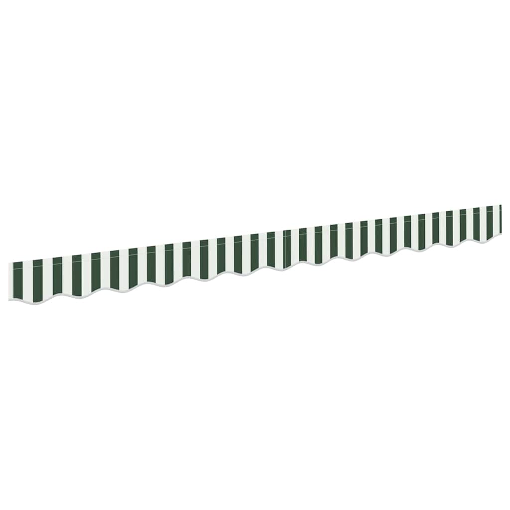 Markisenschürzen-Ersatz Grün und Weiß 280 x 20 cm Polyester