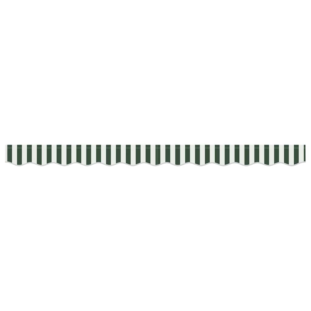 Markisenschürzen-Ersatz Grün und Weiß 280 x 20 cm Polyester