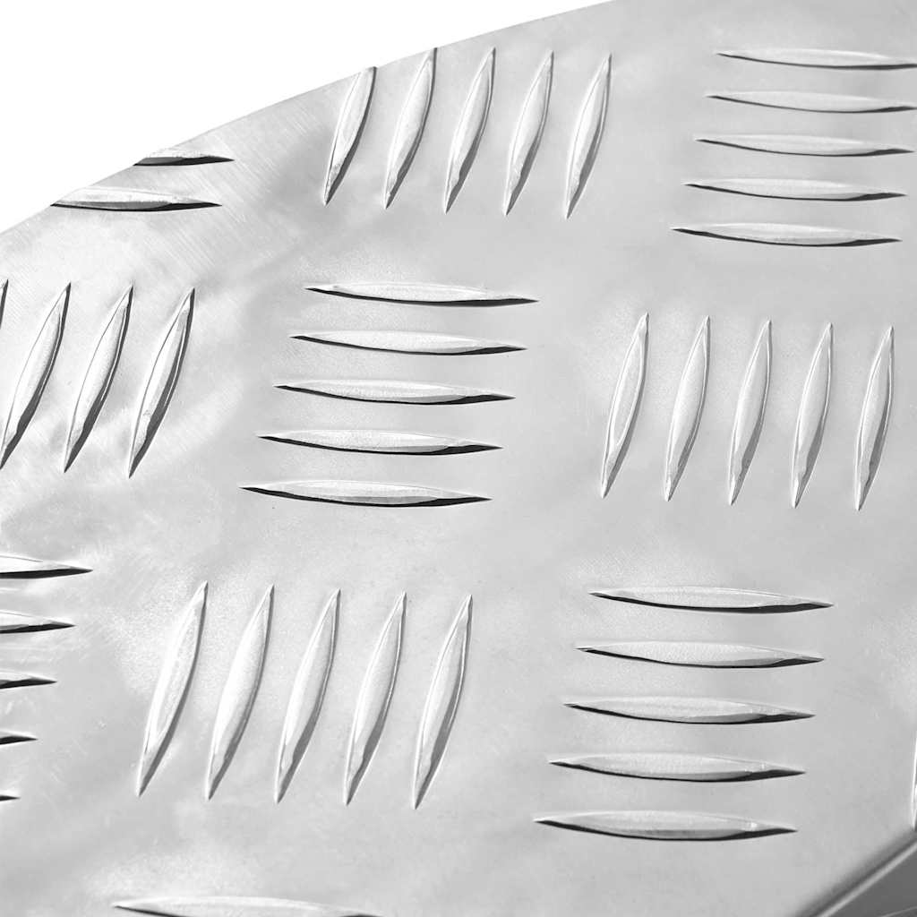 Treppe Tritt 15 stk. 60 x 18 x 2,5 cm Silber Aluminium Halbmond