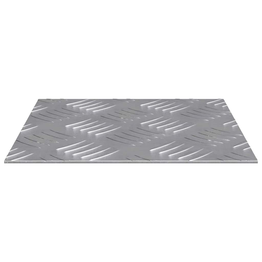Treppe Tritt 2 stk. 20 x 20 cm Silber Aluminium Quadratisch