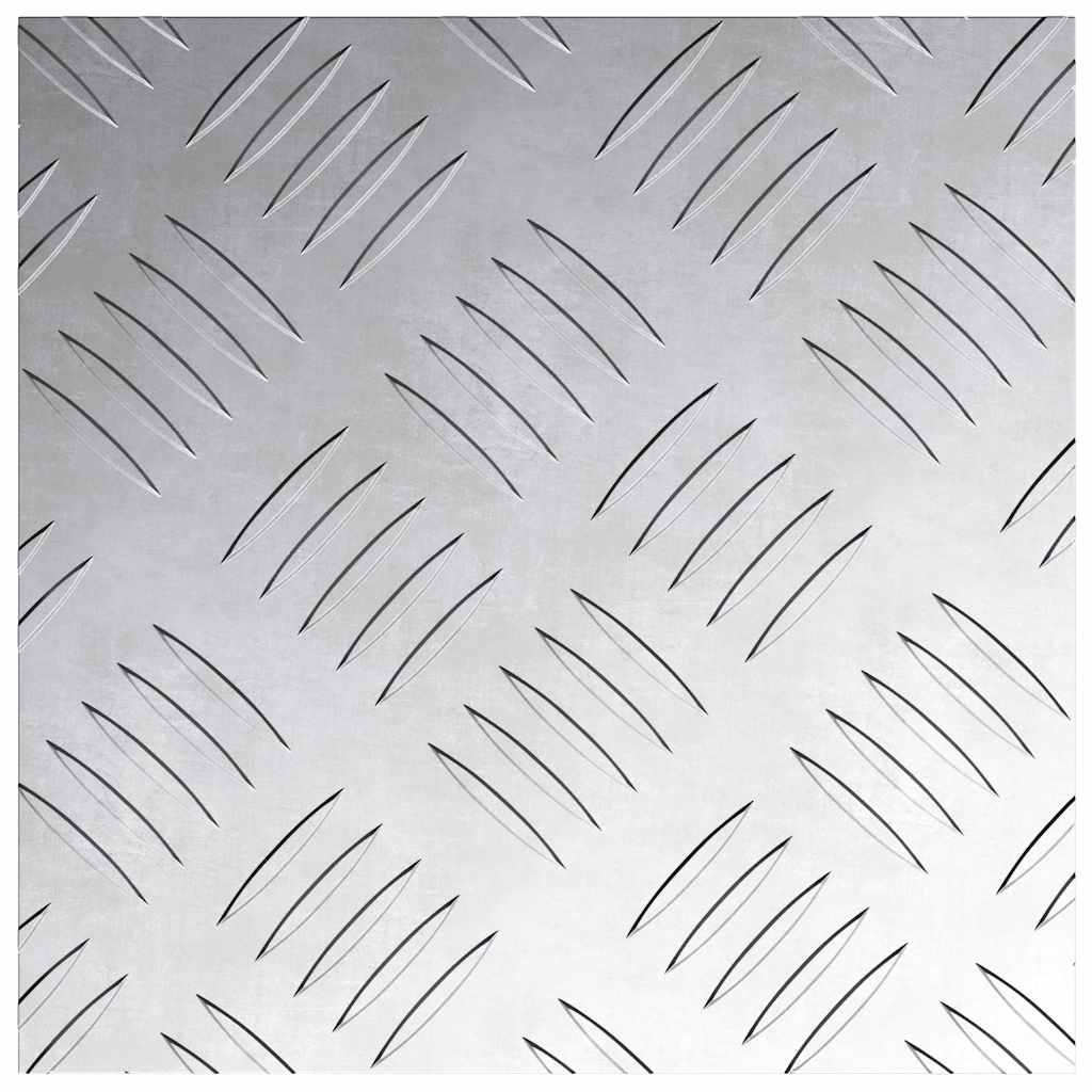 Treppe Tritt 2 stk. 20 x 20 cm Silber Aluminium Quadratisch