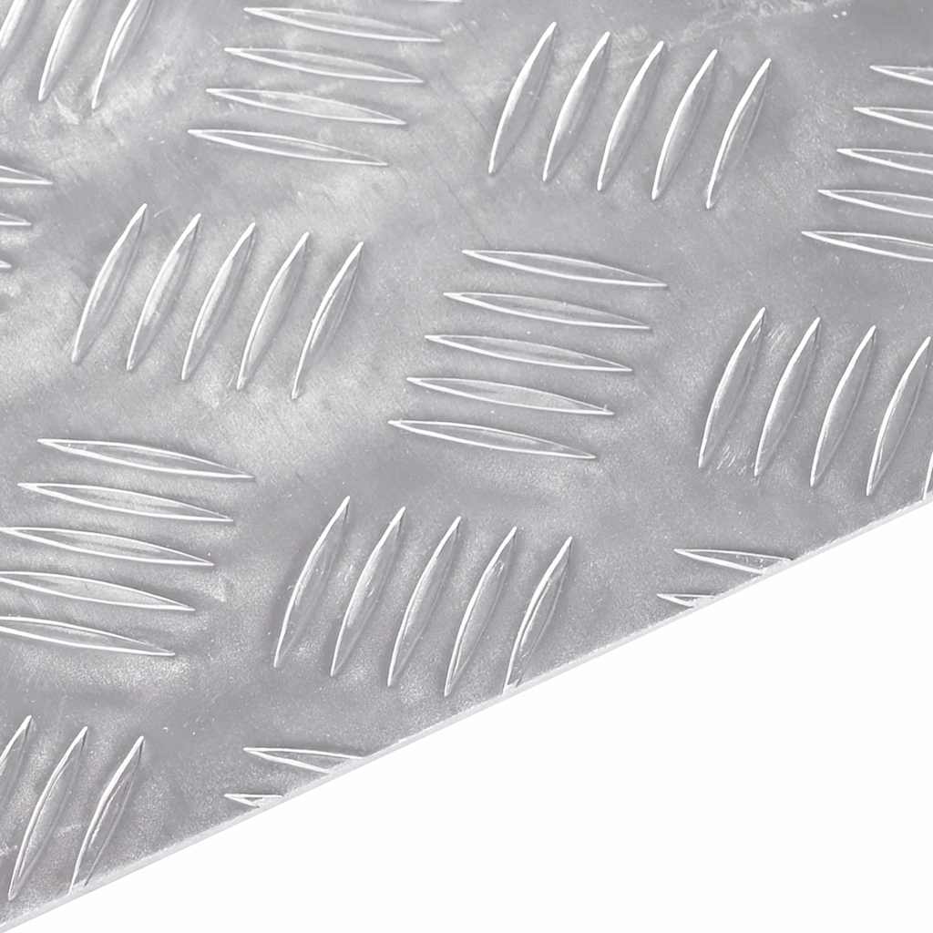 Treppe Tritt 4 stk. 30 x 30 cm Silber Aluminium Quadratisch