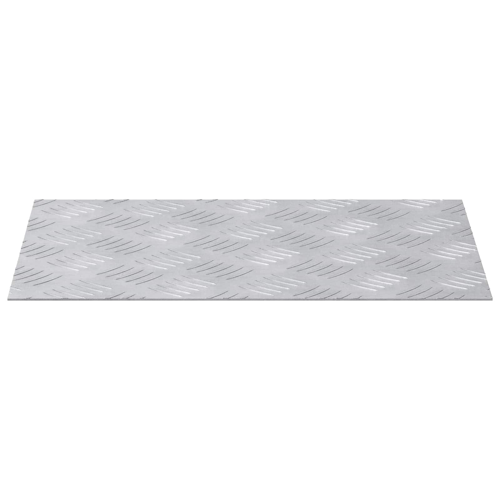 Treppe Tritt 2 stk. 40 x 30 cm Silber Aluminium Rechtwinklig