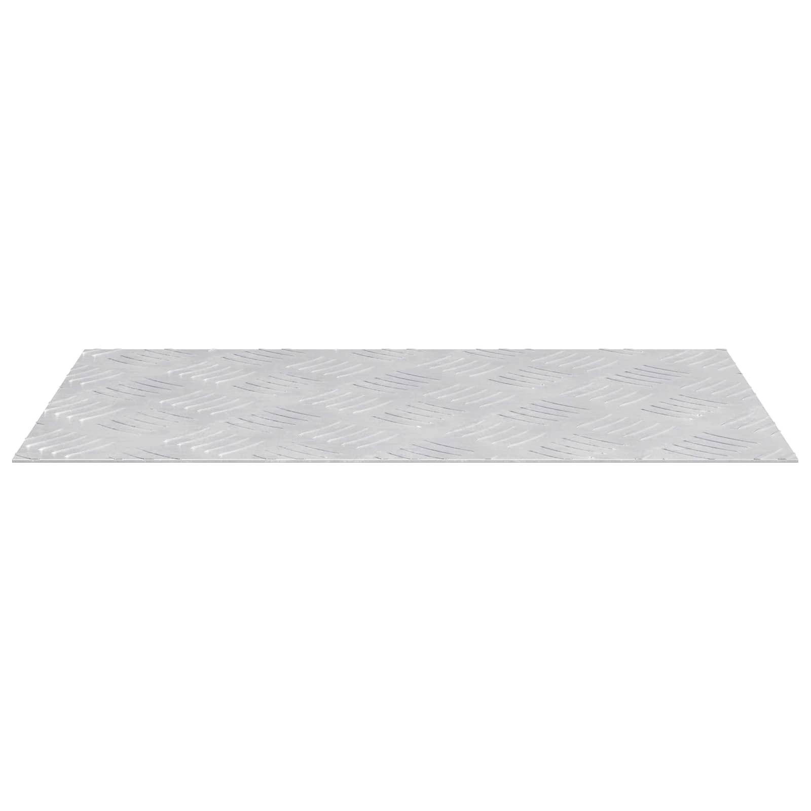 Treppe Tritt 2 stk. 50 x 30 cm Silber Aluminium Rechtwinklig