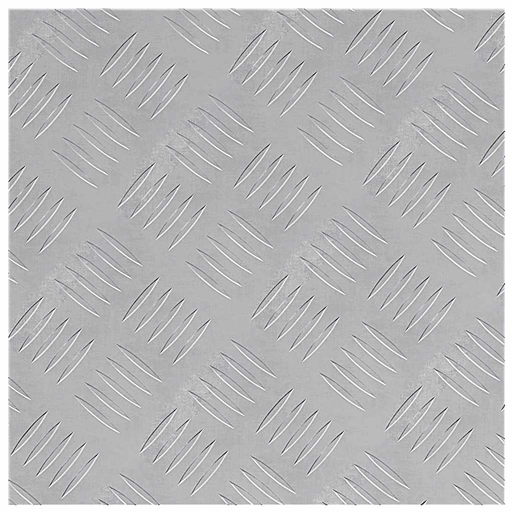 Treppe Tritt 2 stk. 40 x 40 cm Silber Aluminium Quadratisch