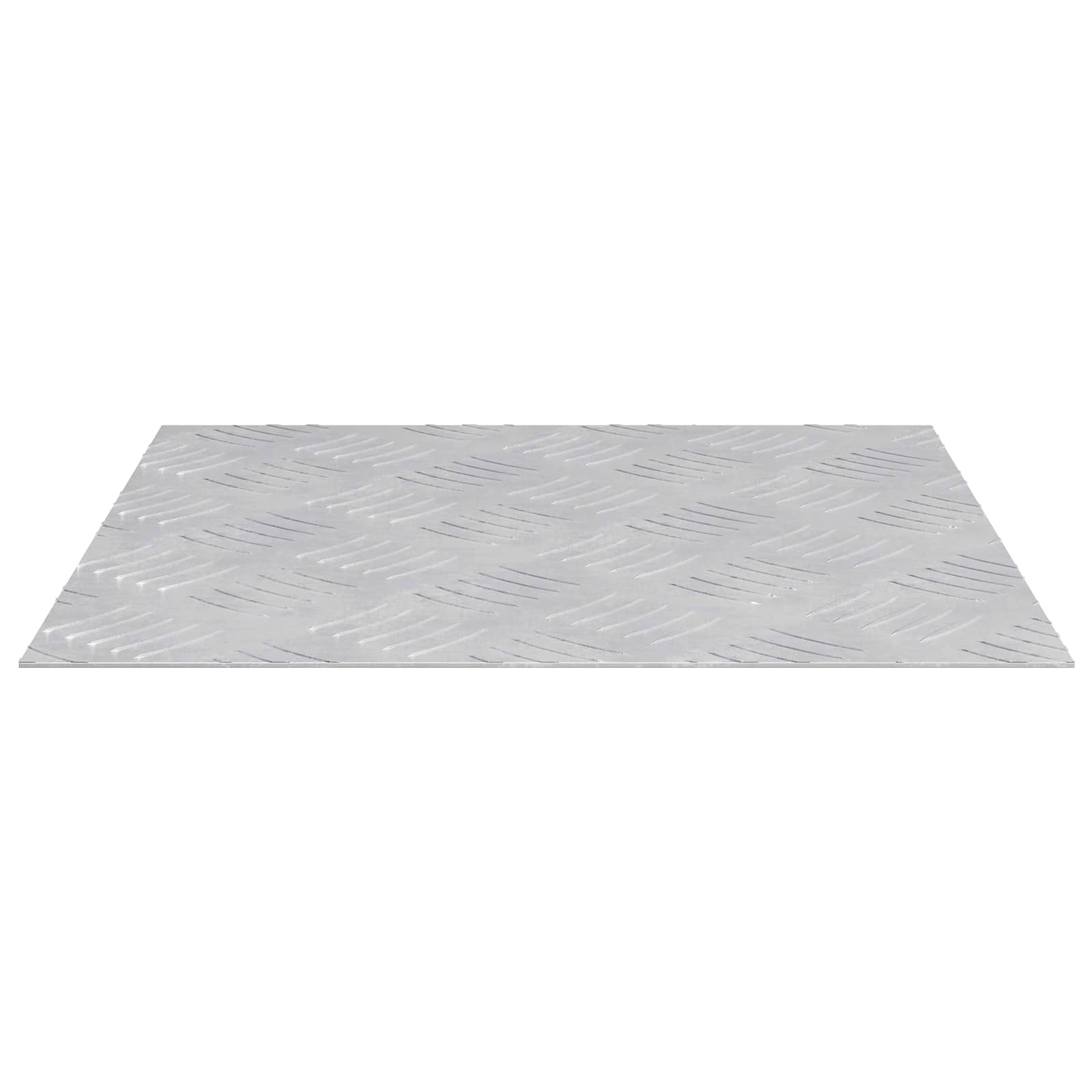 Treppe Tritt 4 stk. 40 x 40 cm Silber Aluminium Quadratisch