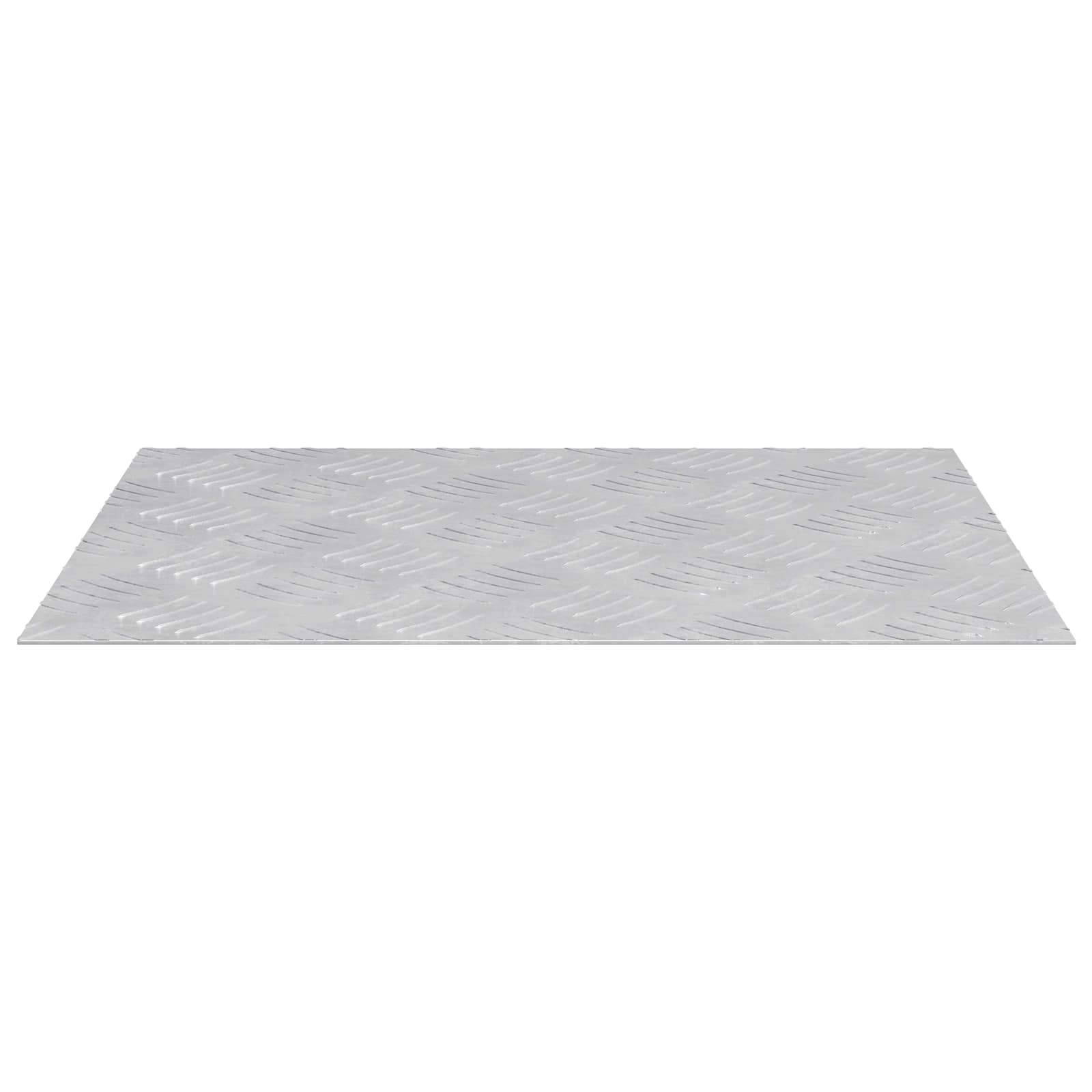 Treppe Tritt 2 stk. 50 x 40 cm Silber Aluminium Rechtwinklig