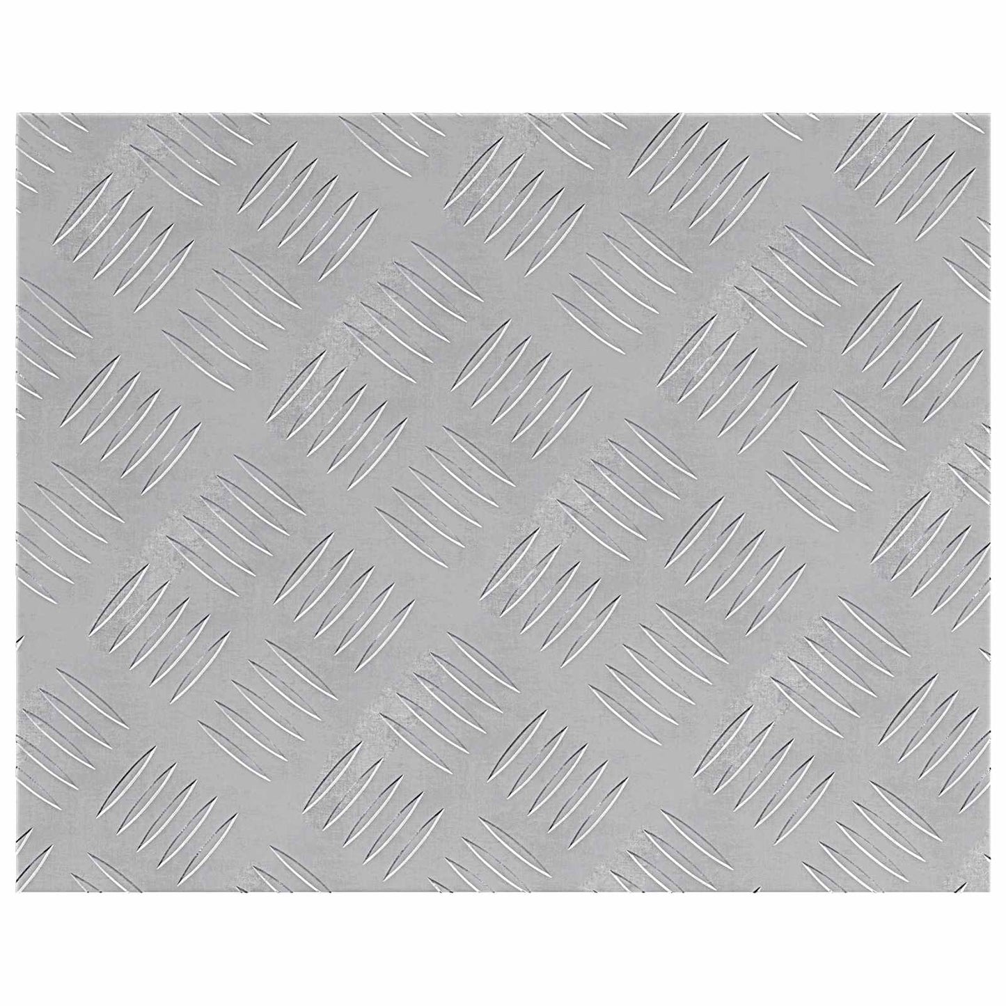 Treppe Tritt 2 stk. 50 x 40 cm Silber Aluminium Rechtwinklig