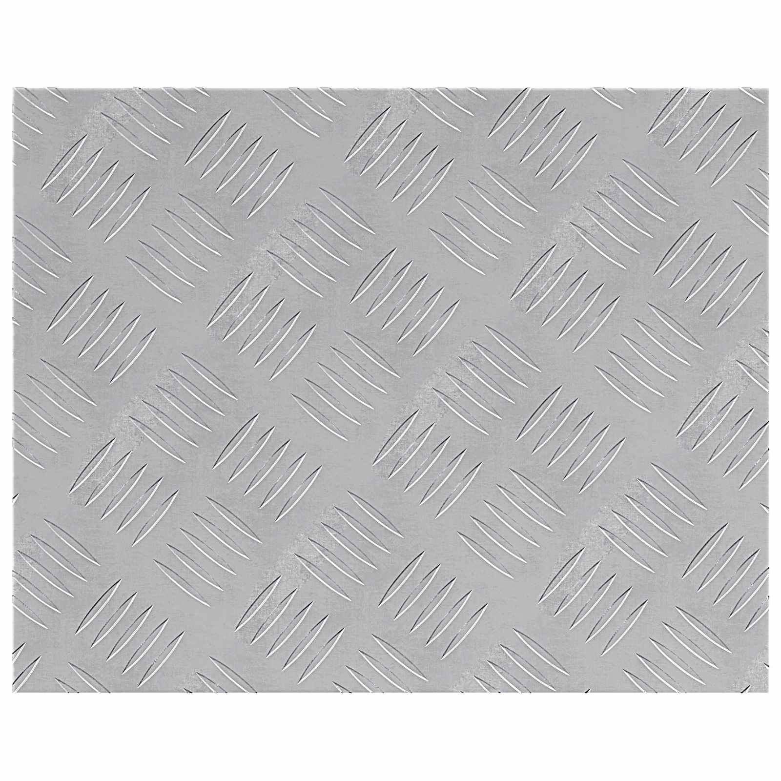 Treppe Tritt 2 stk. 50 x 40 cm Silber Aluminium Rechtwinklig
