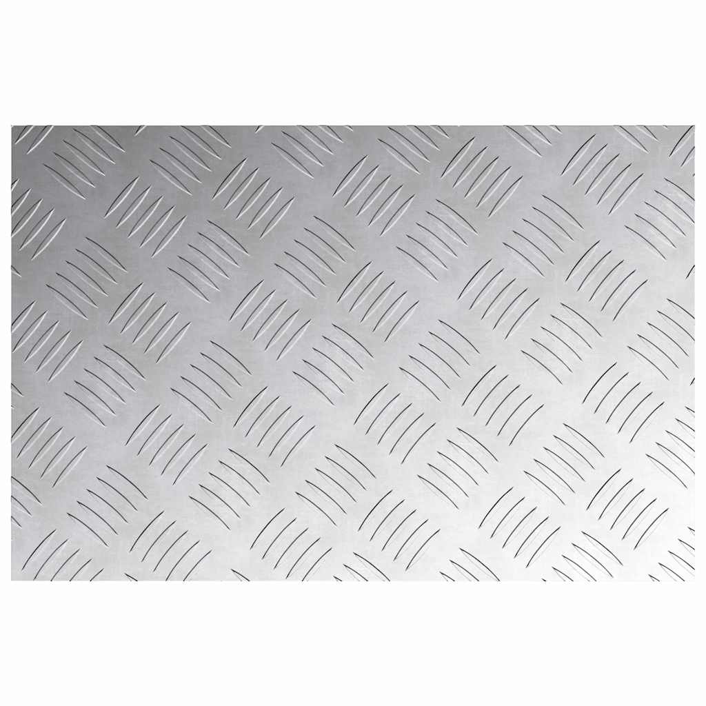 Treppe Tritt 2 stk. 60 x 40 cm Silber Aluminium Rechtwinklig