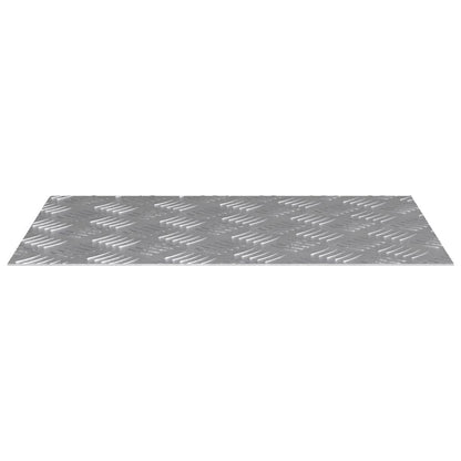 Stufenmatten 4 stk. 60 x 40 cm Silber Aluminium Rechtwinklig