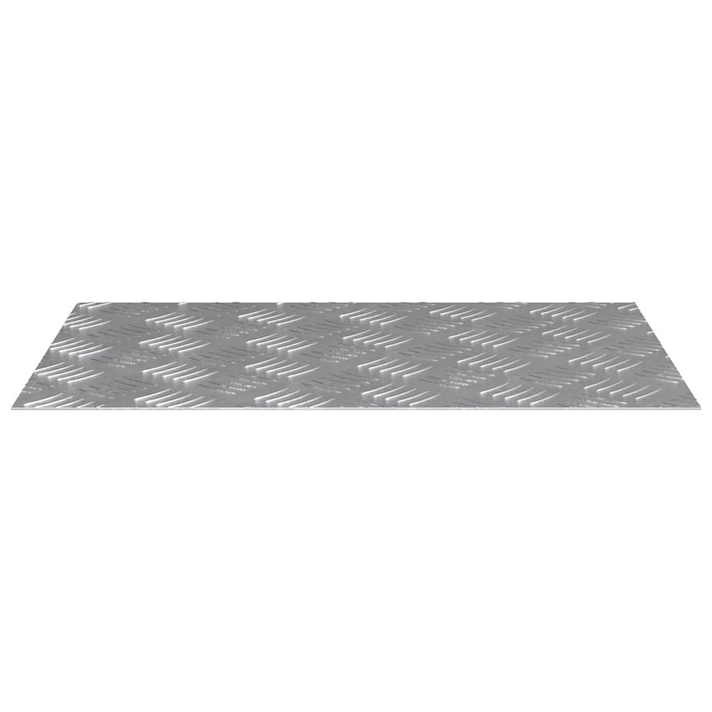 Treppe Tritt 4 stk. 60 x 40 cm Silber Aluminium Rechtwinklig