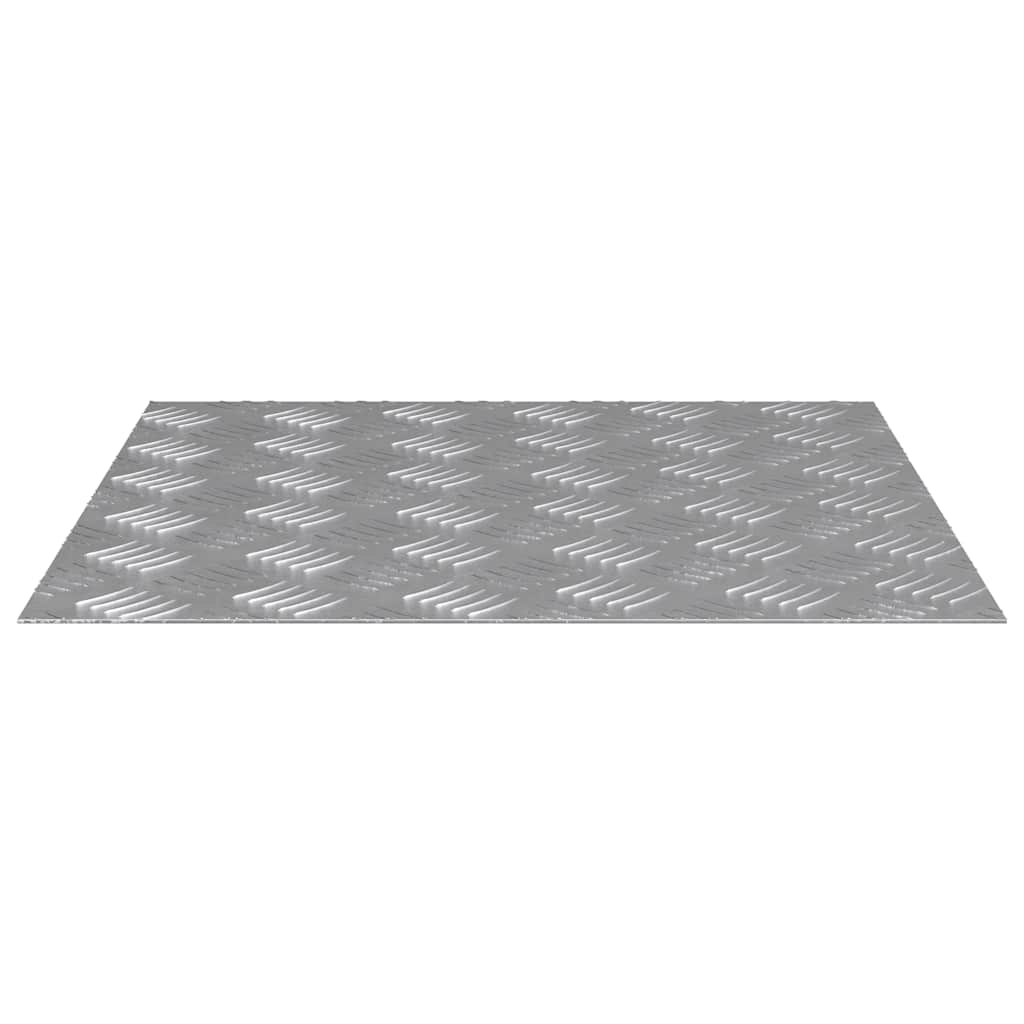 Treppe Tritt 2 stk. 50 x 50 cm Silber Aluminium Quadratisch