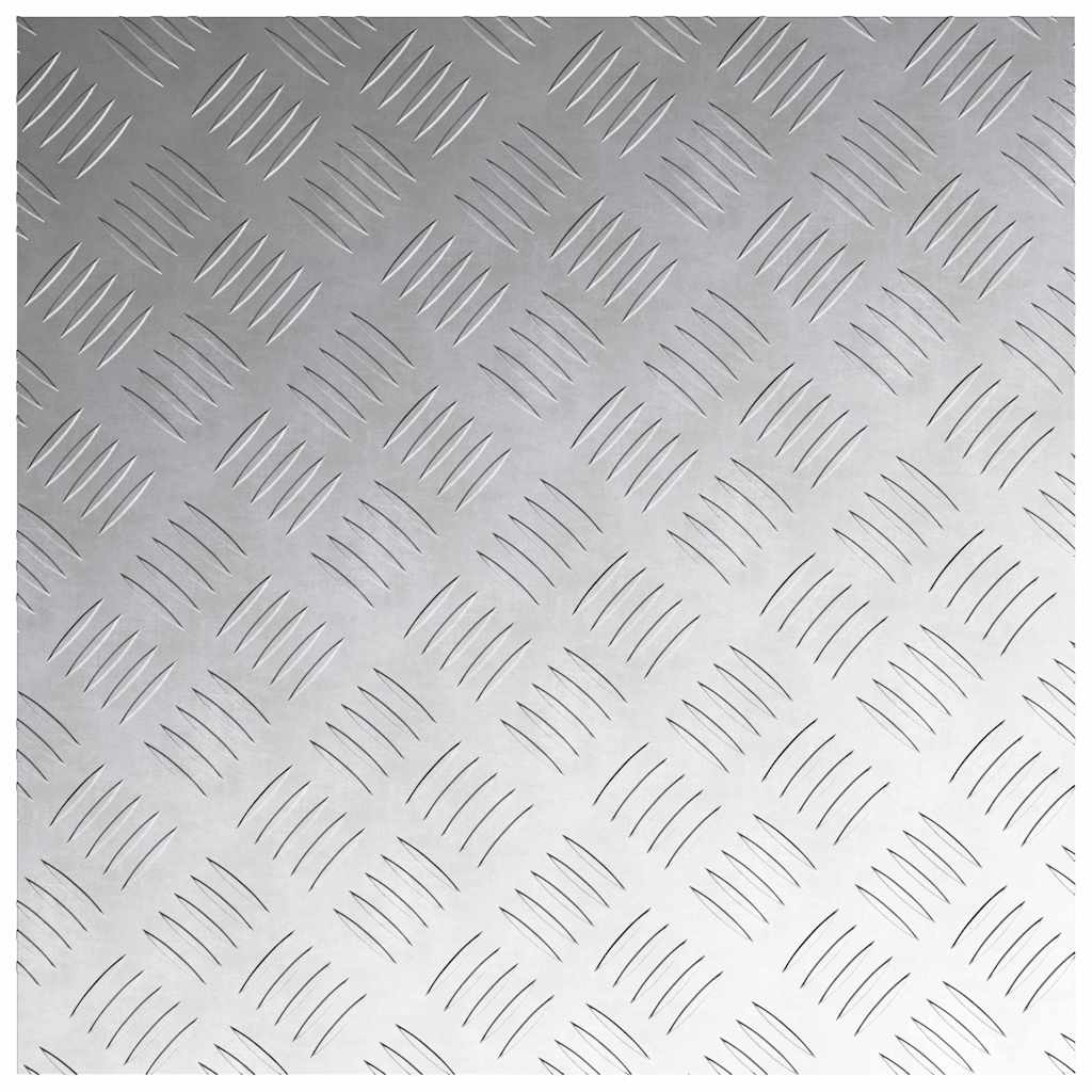 Treppe Tritt 2 stk. 50 x 50 cm Silber Aluminium Quadratisch