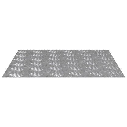 Stufenmatten 4 stk. 50 x 50 cm Silber Aluminium Quadratisch
