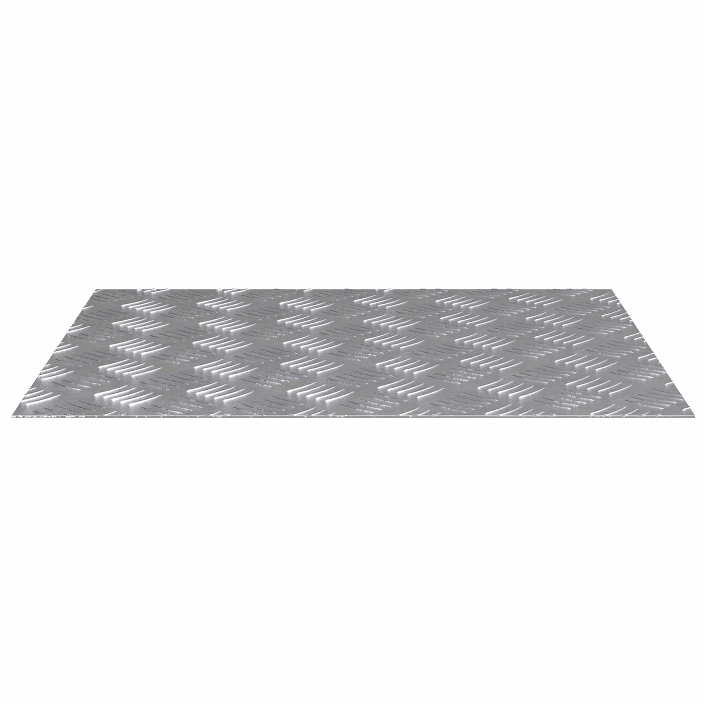 Treppe Tritt 2 stk. 60 x 50 cm Silber Aluminium Rechtwinklig
