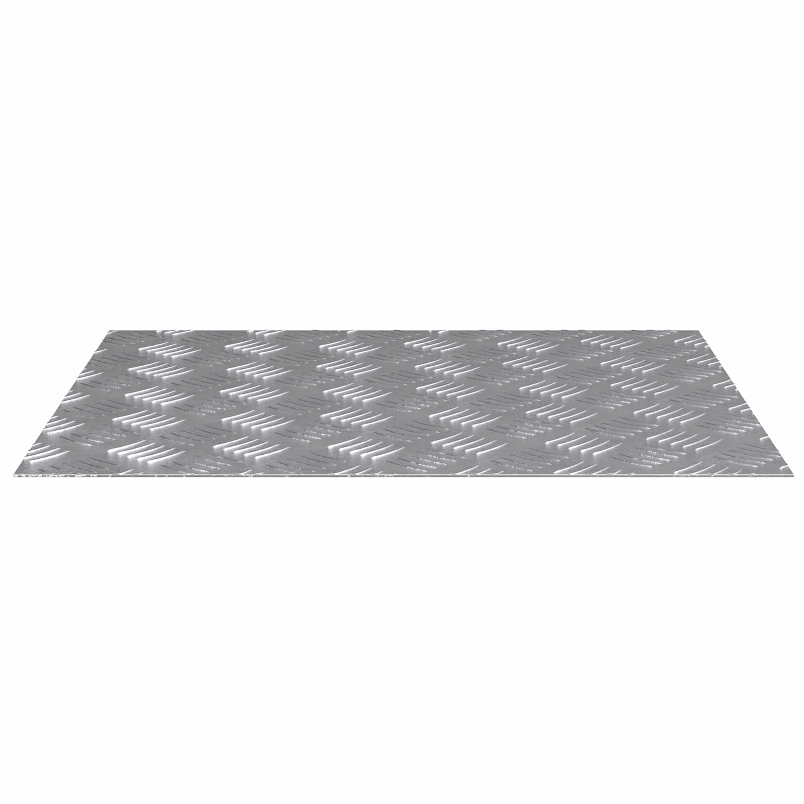 Treppe Tritt 2 stk. 60 x 50 cm Silber Aluminium Rechtwinklig
