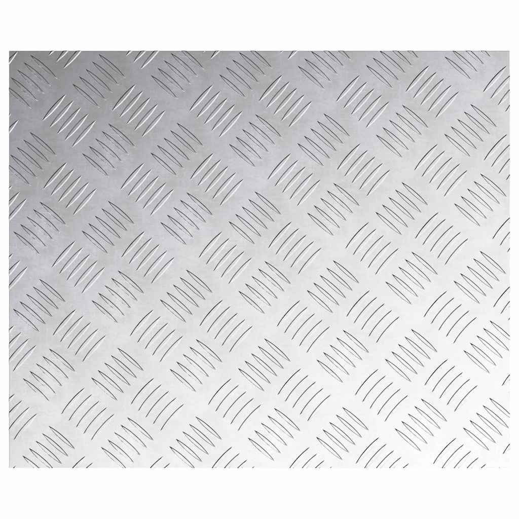 Treppe Tritt 4 stk. 60 x 50 cm Silber Aluminium Rechtwinklig