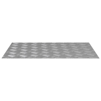 Stufenmatten 2 stk. 70 x 50 cm Silber Aluminium Rechtwinklig