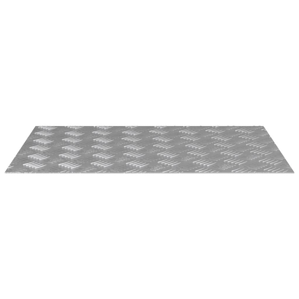 Treppe Tritt 2 stk. 70 x 50 cm Silber Aluminium Rechtwinklig