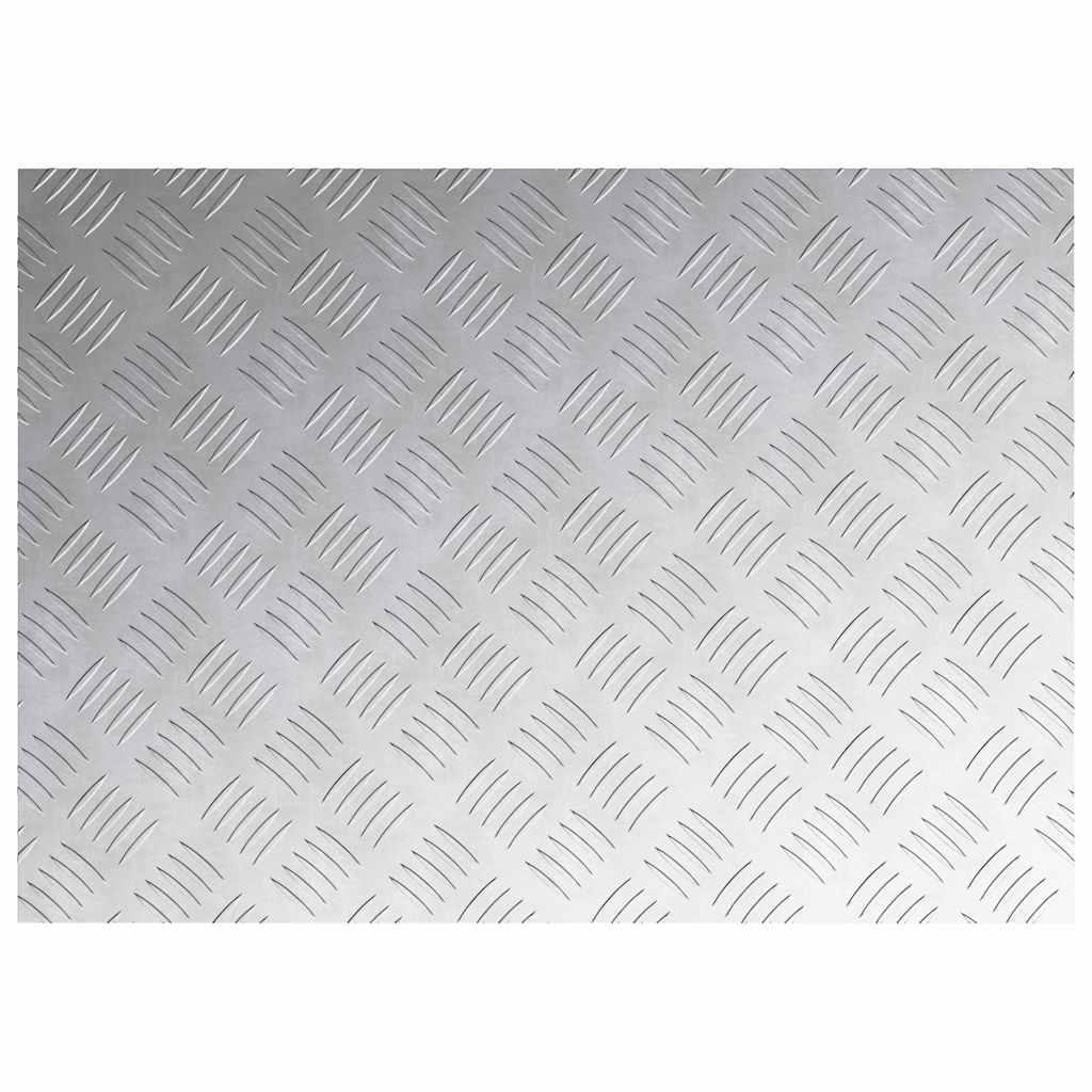 Treppe Tritt 2 stk. 70 x 50 cm Silber Aluminium Rechtwinklig