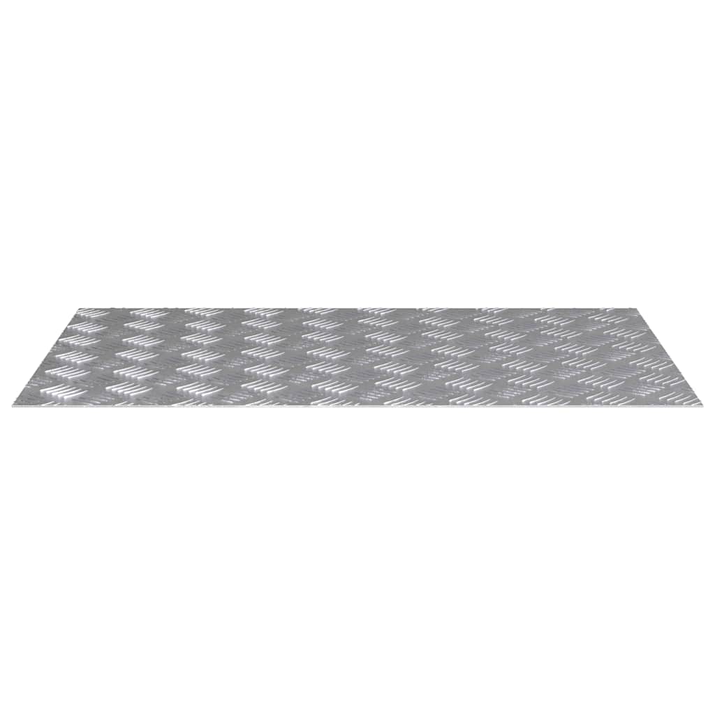 Treppe Tritt 4 stk. 80 x 50 cm Silber Aluminium Rechtwinklig