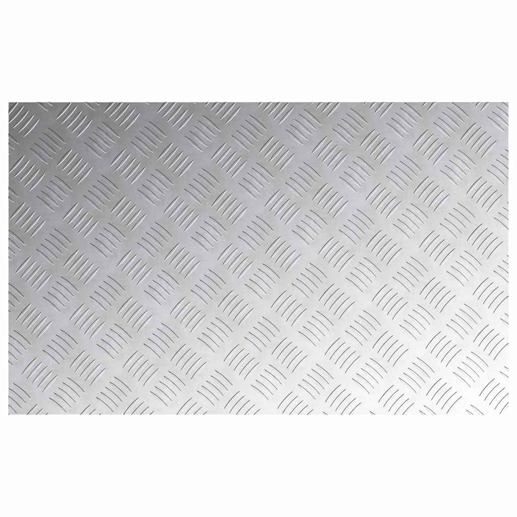 Treppe Tritt 4 stk. 80 x 50 cm Silber Aluminium Rechtwinklig
