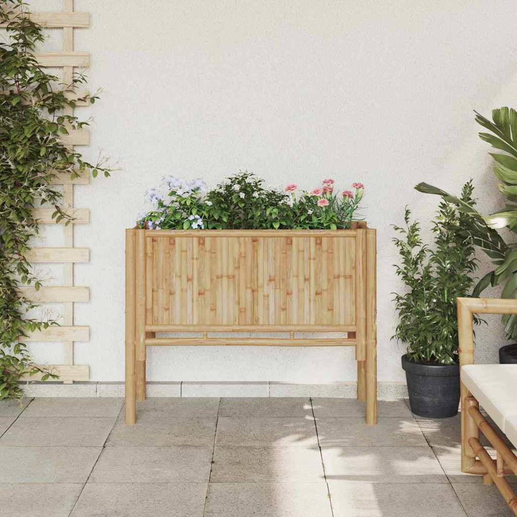 Garten-Hochbeet Braun 90 x 35 x 70 cm Bambus