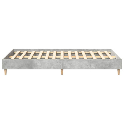 Bettrahmen Beton Grau 193 x 123 x 25 cm Holzwerkstoff