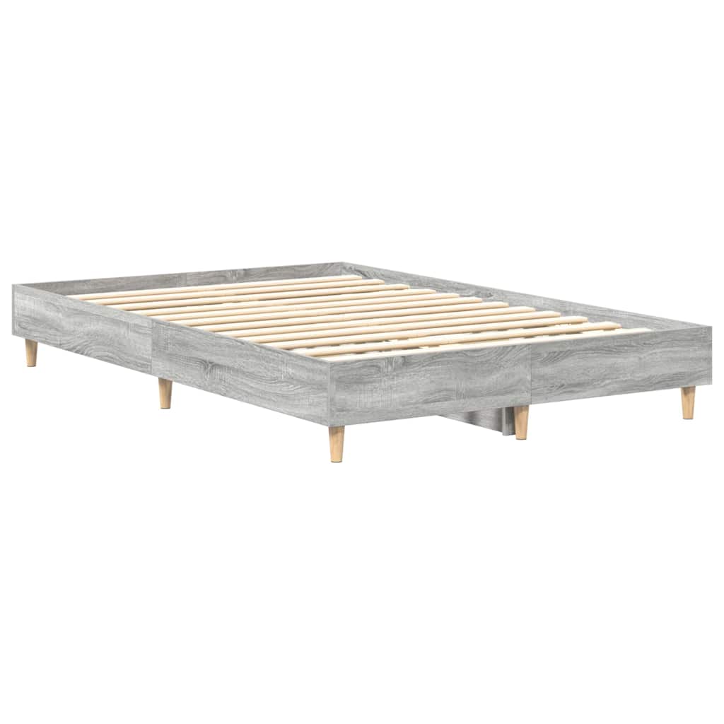 Bettgestell Grau Sonoma 120 x 190 cm Holzwerkstoff