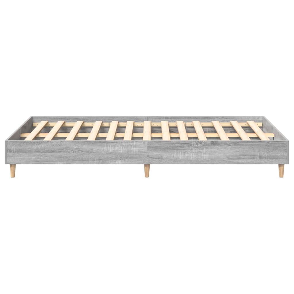 Bettgestell Grau Sonoma 120 x 190 cm Holzwerkstoff