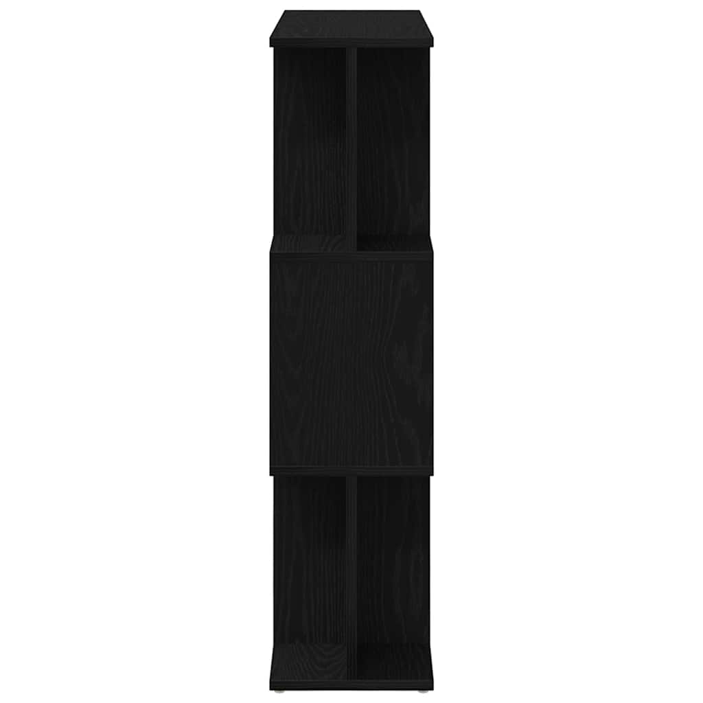 Bibliothèque aspect chêne noir 80 x 24 x 96 cm Matériau bois