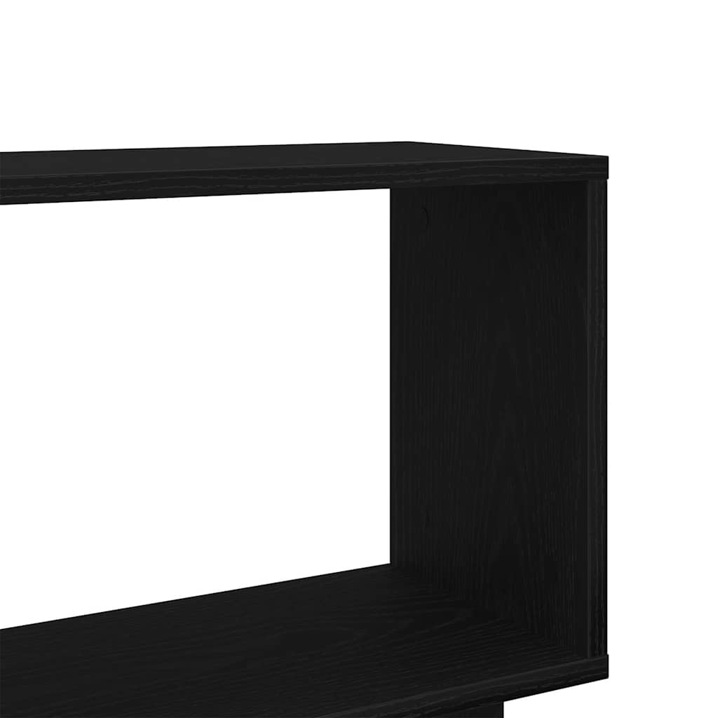 Bibliothèque aspect chêne noir 80 x 24 x 96 cm Matériau bois