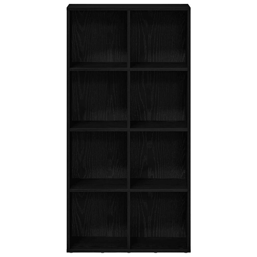 Bücherregal Schwarz Eichen-Optik 66x30x130 cm Holzwerkstoff