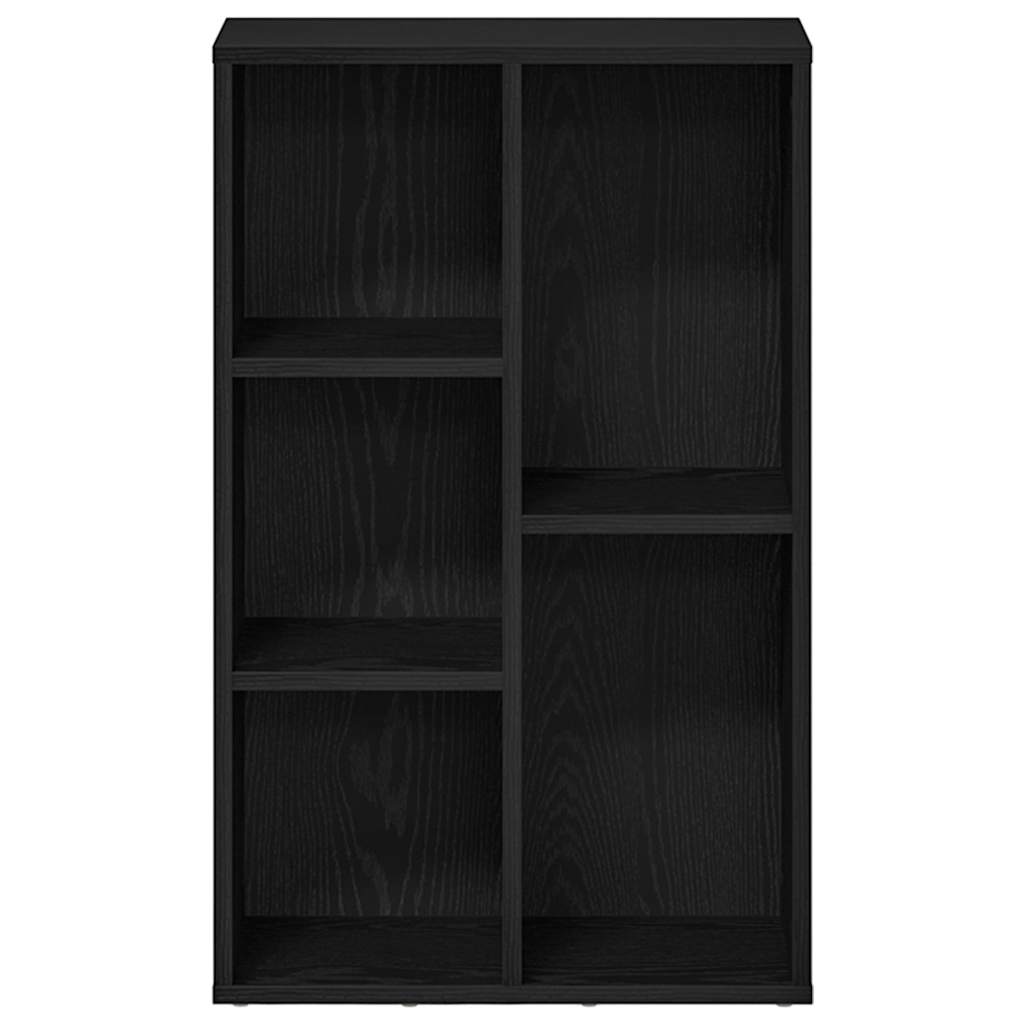 Bibliothèque aspect chêne noir 50 x 25 x 80 cm Matériau bois